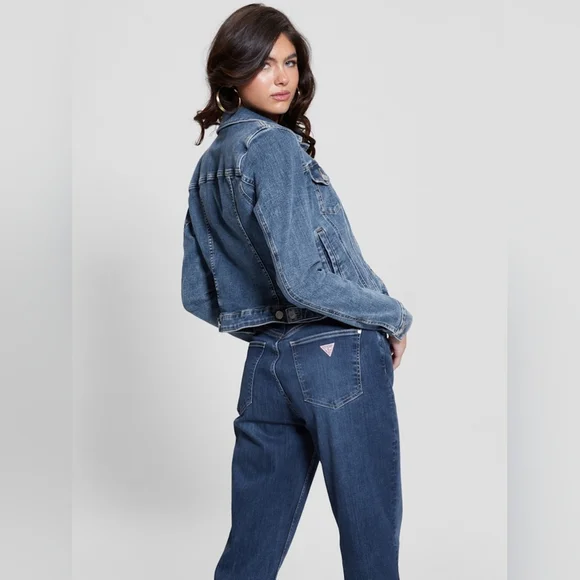 Guess Sexy Trucker Jeans Jacket Medium Wash ~ Size XS - Picture 6 of 11